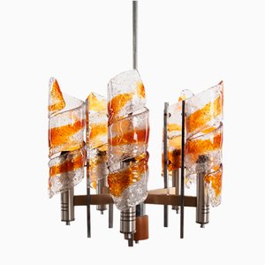 Italienische Hängelampe aus Muranoglas, Italien, 1970er