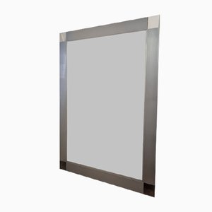 Silberner Aluminium Spiegel, 1970er