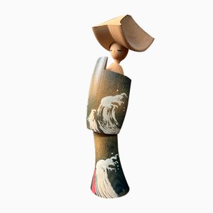Statuetta Kokeshi in legno, Giappone, anni '80