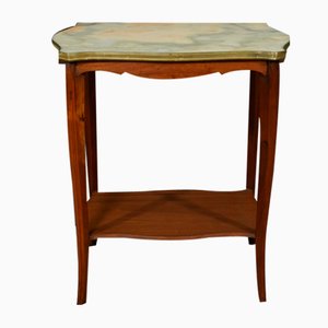 Tisch aus Mahagoni & Marmor, 1920er
