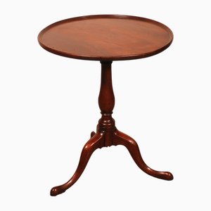 Small Mahogany Pedestal Table, 1800s