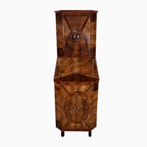 Art Deco Walnut Corner, 1930s