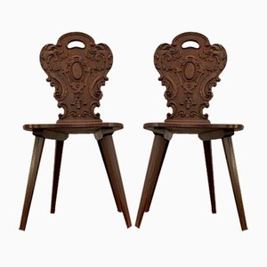 Chaises Brutaliste par VDC Fiandre pour De Coene, 1950s, Set de 2