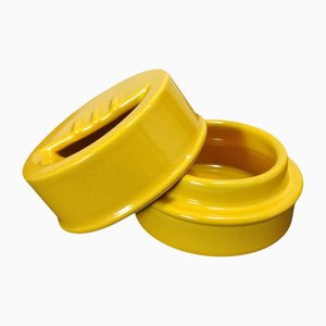Yellow Pocket Ashtray by F. Bucci for Lab. Pesaro, 1970s