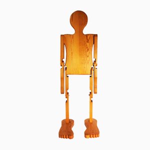 Modernistische Garderobe aus Holz, 1970er