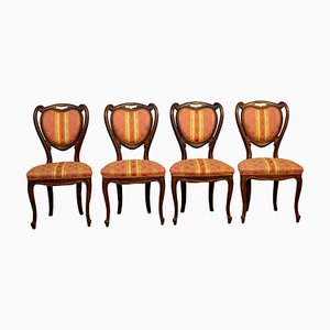 Louis Philippe Dining Chairs, 1970s, Set of 4