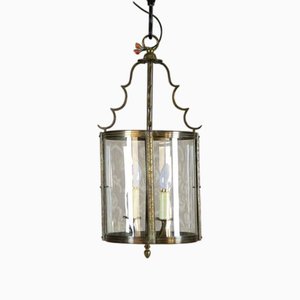 Lampada Mid-Century in metallo e vetro