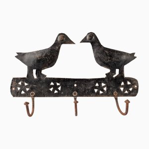Schmiedeeiserne Garderobe von Atelier Marolles, Frankreich, 1950er