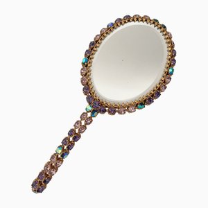 Liberty Brass Mirror from Swarovski, 1890s