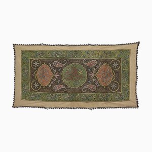 Metallic Thread Embroidered Wall Hanging, 1950s