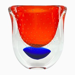 Gran Sommerso Artistic Vase in Murano Blown Glass by 1295 Murano