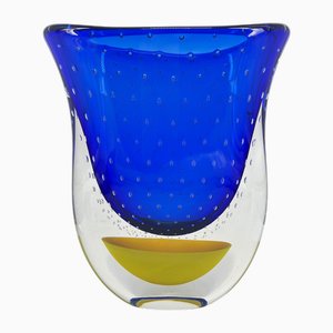 Vase Artistique Gran Sommerso en Verre Soufflé de Murano par 1295 Murano