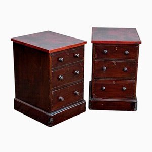 Victorian Bedside Tables, Set of 2