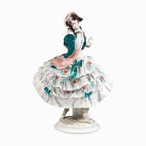 Ballet Carnival Estrella Figurine attributed to Paul Scheurich for Meissen, 1930s