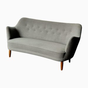 Vintage Grey Fabric Sofa