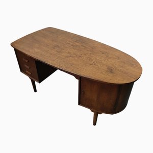 Escritorio escandinavo de madera de teca
