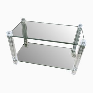 Methacrylate Low Table with Glass