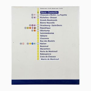Paris Metro Line 9 Sign