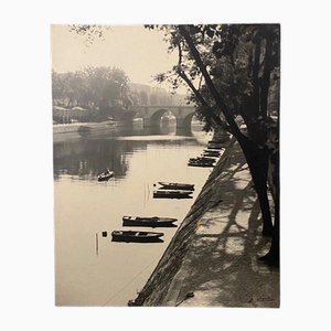 Bernard Darot, Quai Des Grands-Augustins Paris Boats, Photograph