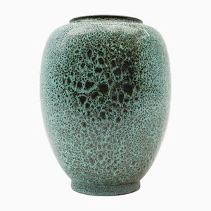 Green Lava Studio Ceramic Vase by Wilhelm & Elly Kuch, Germany, 1960s
