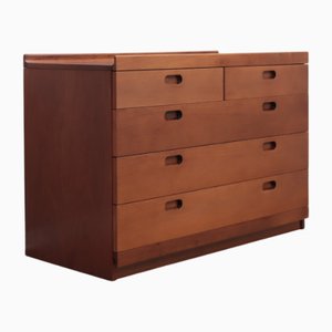 Kommode aus Nussholz von Tito Agnoli für Molteni, 1970er