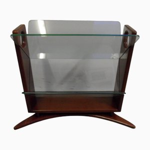 Mid-Century Italian Magazine Rack by Cesare Lacca, 1950s