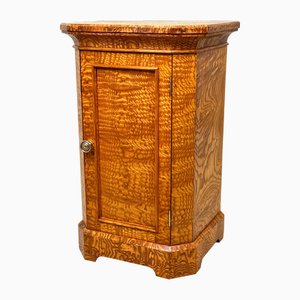 Victorian Hungarian Ash Bedside Cupboard, 1880