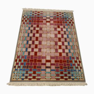 Optical Rug in Pure Wool, 1970s