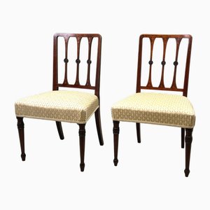 Set of 18th Century Sheraton Mahogany Side Chairs, 1790