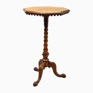 Victorian Octagonal Walnut Occasional Table, 1870
