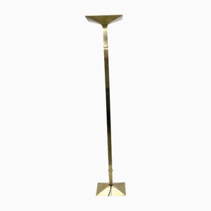 Italienische New Society Stehlampe aus Messing, 1980er