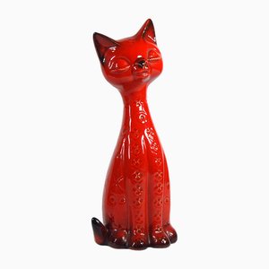 Katzen Spardose aus Keramik von Jema, Holland, 1970er