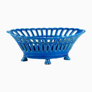 French Ceramic Table Basket, 1970s