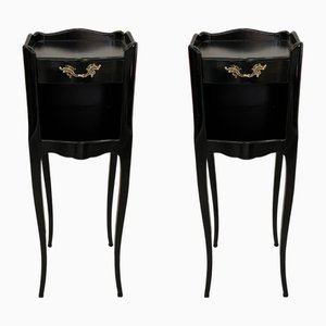 Tables de Chevet Louis XV Laquées, 1890s, Set de 2