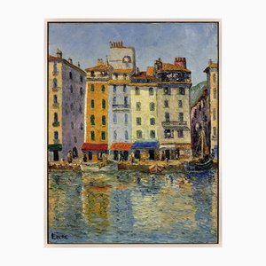 Lokre, Toulon, The Port, La Vieille Darse, Quai Cronstadt, 1939, Öl auf Leinwand