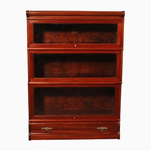 Modulares Bücherregal aus Mahagoni von Wernicke Globe, 3 . Set