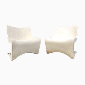 Silène Lounge Chairs by M. Borgnat for Clairitex, 1960s, Set of 4