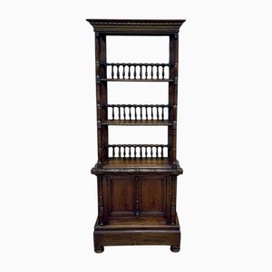 Librería de finales del siglo XIX de abeto, década de 1890