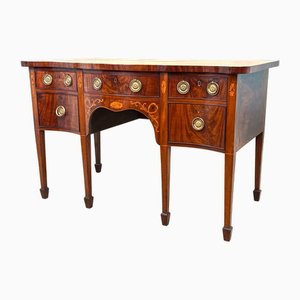 Small Georgian Mahogany Serpentine Sideboard, 1780s