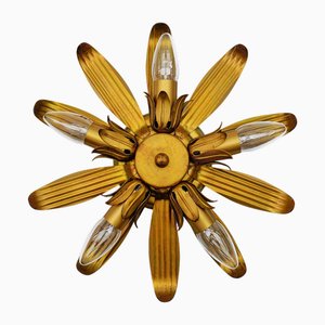 Mid-Century Modern 5-Leuchten Sunburst Lampe, Italien, 1960er