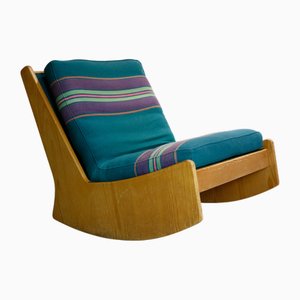 Rocking Chair Mid-Century par Carl Straub. années 1970