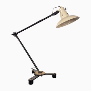 Lámpara de mesa ajustable industrial, años 50
