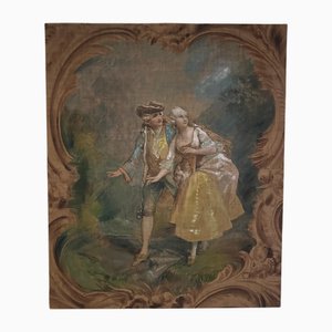 Théodore Levigne, Gallant Scene, 1890s, Oil on Canvas