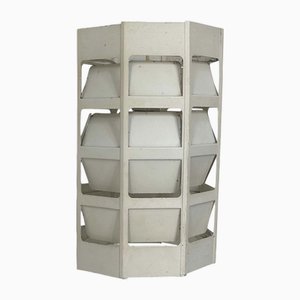 Lampe Laqué Blanc Vintage en Métal de Louis Poulsen, 1960