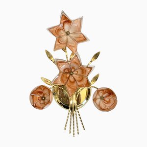 Hollywood Regency Wall Sconce in the style of Franco Luce, 1970s