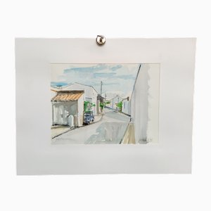 Michel Roubille, Paysage, 2001, Aquarelle