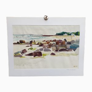 Michel Roubille, Carnac, 1978, Aquarell