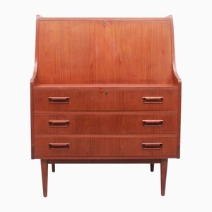Secretaire vintage in teak di Gunnar Nielsen Tibergaard, 1965