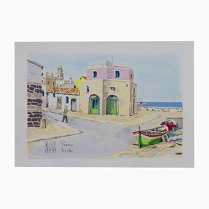 Aldo Riso, Presso Vieste, Lithograph, 2003