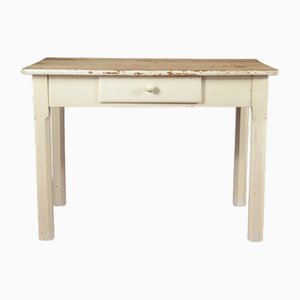 Table de Cuisine en Sapin Peint, Début des années 1900
